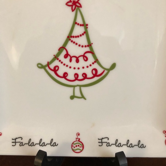 ST. NICHOLAS SQUARE HOLIDAY DECORATIVE PLATES Set of 2. 6” x 6” Gently used - Picture 2 of 9